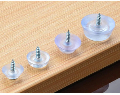10pcs Rubber Non-slip Furniture Chair Leg Caps Feet Sofa Foot Protector Pads Floor Furniture Legs Protector Pad With Screws