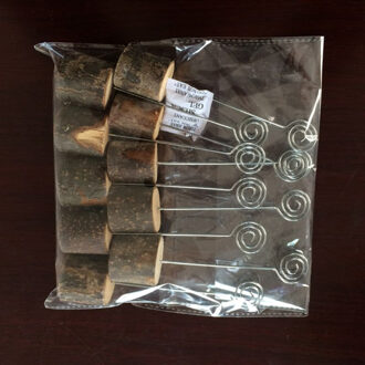 10Pcs Rustieke Houten Foto Clip Memo Naam Kaart Base Holder Memo Fotolijst Tafel Nummer Stand Clip Wedding Party levert