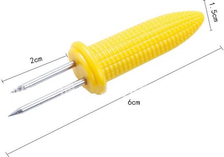 10Pcs Rvs Barbecue Naald Bbq Barbecue Platte Spiesjes Bbq Naald Anti-Slip Handvat Barbecue Teken Duurzaam Keuken gadget 1stk Corn Skewer