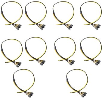 10Pcs S7/S9 Triple 3X Pci-E Pcie Pci Express 6Pin Grafische Kaart Splitter Power Cable Voor Btc mijnwerker Machine 12AWG + 18AWG