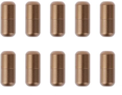 10Pcs Schoenveter Tips Vervanging Hoofd Shoestrings Ronde Platte Anker Schoenveters Lui Veters Gesp Schoenen Accessoires bruin