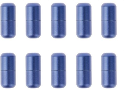 10Pcs Schoenveter Tips Vervanging Hoofd Shoestrings Ronde Platte Anker Schoenveters Lui Veters Gesp Schoenen Accessoires marine blauw