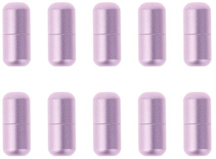 10Pcs Schoenveter Tips Vervanging Hoofd Shoestrings Ronde Platte Anker Schoenveters Lui Veters Gesp Schoenen Accessoires paars