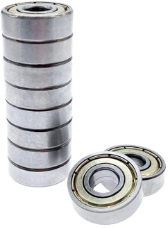 10pcs/set 608ZZ Ball bearings double shielded miniature carbon steel 608 bearing for fidget spinner 8*22*7mm