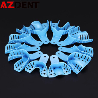 10Pcs/set Dental Impression Plastic Trays Without Mesh Tray impression tray Dental impression tool