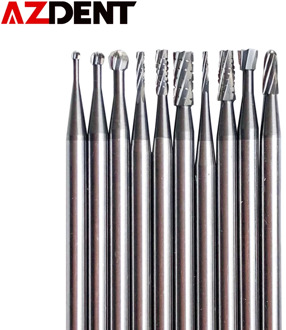 10pcs /set FG Dental Tungsten Carbide Bur Drill Round type for High Speed Handpiece Dia.1.6mm
