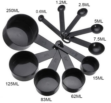 10pcs/set Kitchen Measuring Spoons Teaspoon Coffee Sugar Scoop Cake Baking Flour Measuring Cups Kitchen Cooking Tools