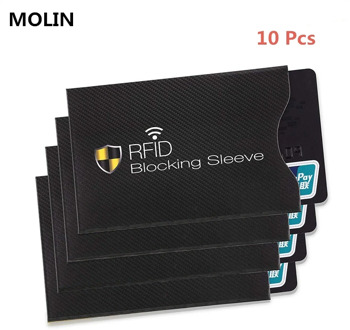 10pcs Set Of Anti-theft RFID Card Protector for Bank Card RFID Wallet Lock Sleeve Identity Anti-theft Protective Cover for Cards