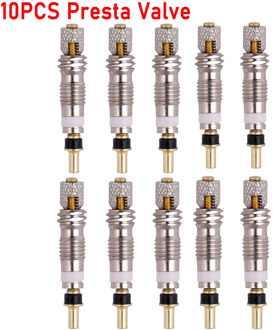 10pcs Silver Bicycle Valve Core Stem Presta Style Tyre Valve Core For Tubeless Road Bike MTB Bike French Style Air Pump
