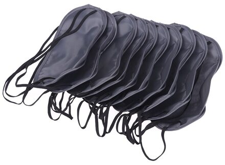 10Pcs Slapen Eye Aid Cover Masker Travel Rest Eye Cover Slaapmasker Luchtvaart Slaap Masker Mode Draagbare Elastische Bandage groen