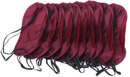 10Pcs Slapen Eye Aid Cover Masker Travel Rest Eye Cover Slaapmasker Luchtvaart Slaap Masker Mode Draagbare Elastische Bandage WR