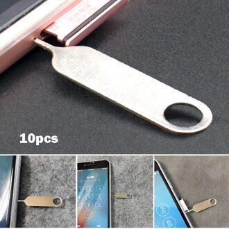 10Pcs Slim Sims Kaart Lade Pin Eject Removal Tool Naald Opener Ejector Voor Meest Smartphone DU55