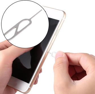 10Pcs Smartphone Neem Sim Card Remover Tool Pin Naald Vervanging Voor Iphone Telefoon Onderdelen Voor Xiaomi Kaart Pin F2T1