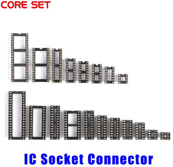 10PCS SMD IC Socket Connector DIP8 DIP14 DIP16 DIP18 DIP20 DIP28 DIP40 Connectors DIP Socket 8P 14P 16P 18P 20P 28P 40P Pin