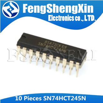 10PCS SN74HCT245N DIP20 SN74HCT245 DIP 74HCT245 74HCT245N DIP-20 OCTAL BUS TRANSCEIVERS WITH 3-STATE OUTPUTS