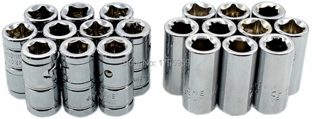 10pcs Socket Bit Adapter Conversion Tool 1/4" Square Drive to 1/4" Hex Shank Quick Release Impact Screwdriver Bit Holder Adaptor