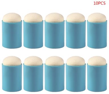 10Pcs Spons Vinger Daubers Foam Schilderij Inkt Pad Stempelen Borstel Diy Scrapbooking Tekening Daubers Stempelen Schilderen Art Ambachten Blauw