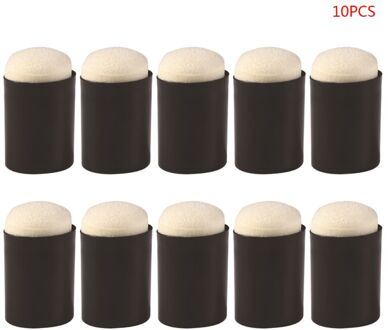 10Pcs Spons Vinger Daubers Foam Schilderij Inkt Pad Stempelen Borstel Diy Scrapbooking Tekening Daubers Stempelen Schilderen Art Ambachten zwart
