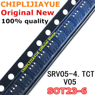 10PCS SRV05-4.TCT SOT23-6 SRV05 SOT23 V05 SRV05-4 SRV05-4-P-T7 SOT SMD New and Original IC Chipset