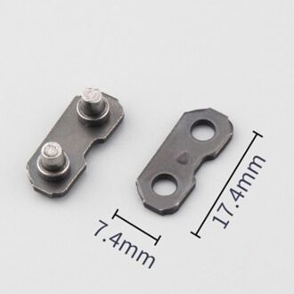10Pcs Staal Kettingzaag Ketting Gewrichten Reparatie Kits Voor 3/8-Lp Master Link Tie Bandjes Deelnemen Accessoires Voor Tuin houtbewerking groot 8 connectors