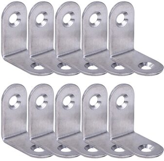 10Pcs Stevige L Vormige Rvs Schermen Plank Thuis Muur Haakse Voor Meubels Kast Duurzaam Corner Brace