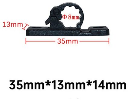 10Pcs Sticky Bedrading Vaststelling S Base Haak Draad Kabel Gadget Clip Zelfklevende Snap Type Vaste Kabel Lijn Clip klem zwart-S