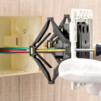 10Pcs Switch Cassette Socket Bottom Doos Hersteller Ondersteuning Staaf Elektricien Accessoire Voor 86Mm X 86Mm Muur-type Cassettes