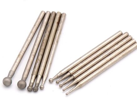 10Pcs Tapered Cone Hoofd Schuurpapier Stok Stalen Schacht Zand Papier Voor Polijsten Slijpen Schurende Grit Burs Stok Schuren