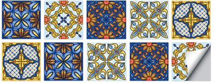 10Pcs Tegel Renovatie Hard Tegel Tegel Sticker Olie-Proof Kabinet Sticker Wc Badkamer Waterdicht Tegel Sticker 20x20cm x10pcs