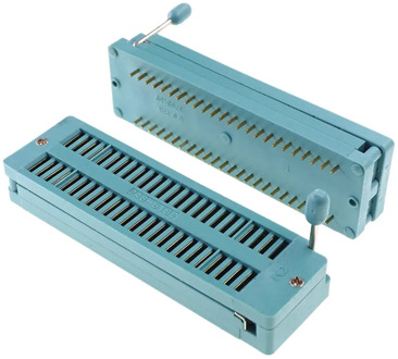 10pcs Test IC DIP ZIF ZIP Socket 48 Pin Pitch 2.54 mm Universal Dual Row Spacing 15.24 mm 0.6" 2x24 48 Position Grid