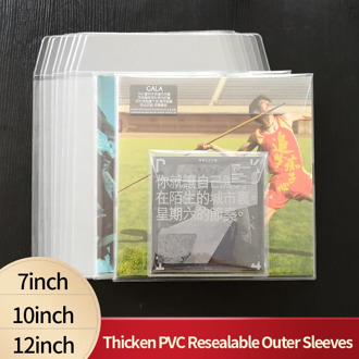 10PCS Thicken PVC Resealable Outer Sleeves for 12'' Single LP Gatefold 2LP 10'' Vinyl 7 '' Record Envelope