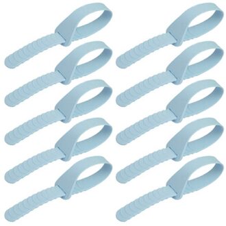 10Pcs Thuis Siliconen Toiletbril Lifters Closestool Sanitaire Cover Lifting Apparaat blauw