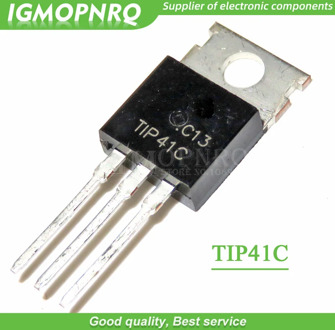 10pcs TIP41C TIP41 TO-220 Bipolar Transistors - BJT 6A 100V 65W NPN new original