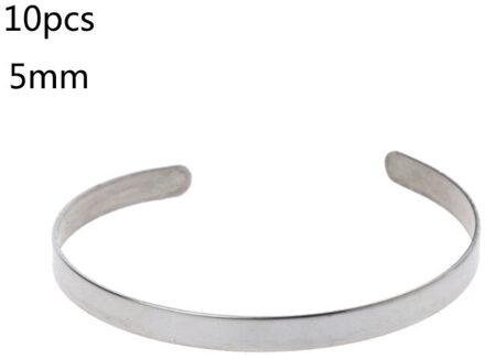10Pcs Titanium Blank Stempelen Armband DIY Lederen Manchet Armbanden Sieraden Maken 5