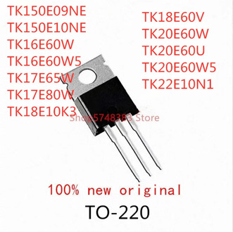 10PCS TK150E09NE TK150E10NE TK16E60W TK16E60W5 TK17E65W TK17E80W TK18E10K3 TK18E60V TK20E60W TK20E60U TK20E60W5 TK22E10N1 TO-220