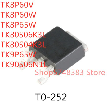 10PCS TK8P60V TK8P60W TK8P65W TK80S06K3L TK80S04K3L TK9P65W TK90S06N1L TO-252