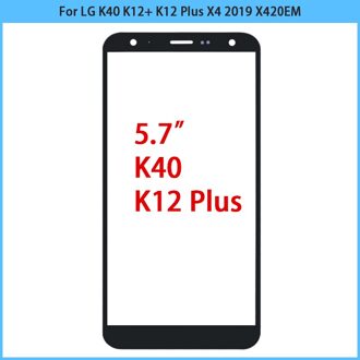 10Pcs Touchscreen Glas Voor Lg K40 K12 + K12 Plus Touch Screen Panel Voor Glas Lens K40 X4 x420EM Lcd Outer Glas