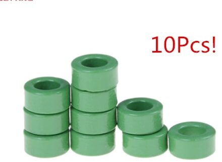 10Pcs Transformator Ferriet Ring Spoel Coil Groene Iron Ringkern Ferrietkern 10 Mm * 6 Mm * 5mm