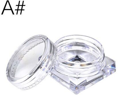 10Pcs Transparant Flesje 2G/2.5G Cosmetische Lege Pot Pot Oogschaduw Lippenbalsem Gezichtscrème Monster container Goud