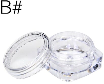 10Pcs Transparant Flesje 2G/2.5G Cosmetische Lege Pot Pot Oogschaduw Lippenbalsem Gezichtscrème Monster container