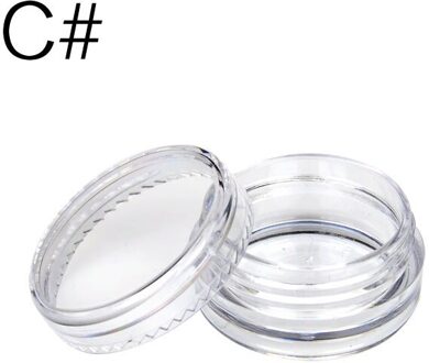 10Pcs Transparant Flesje 2G/2.5G Cosmetische Lege Pot Pot Oogschaduw Lippenbalsem Gezichtscrème Monster container