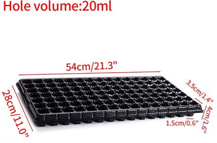 10Pcs Tuin Kwekerij Lade Succulent Bloem Plantaardige Zaailing Pot Grow Box Plant Zaailing Voortplanting Lade 32/50/72/105 Gaten 105 holes