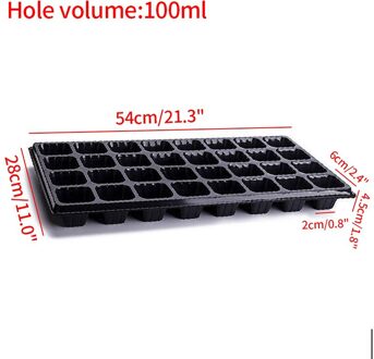10Pcs Tuin Kwekerij Lade Succulent Bloem Plantaardige Zaailing Pot Grow Box Plant Zaailing Voortplanting Lade 32/50/72/105 Gaten 32 holes