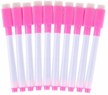 10Pcs Uitwisbare Magnetische White Board Marker Pen Whiteboard Marker Vloeibare Krijt Kantoor Schoolbenodigdheden Art Marker Kleurrijke Inkt Roze