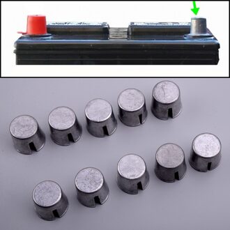 10Pcs Universal Zilver Batterij Post Lood Shim Voor Gedragen Berichten