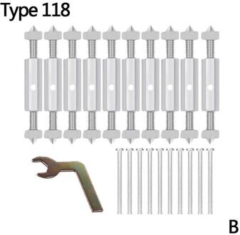 10Pcs Universele 86/118 Type Schakelaar Cassette Bodem Doos Remedial Staaf Multifunctionele Doos Schade Ondersteuning Junction Hersteller W3E2