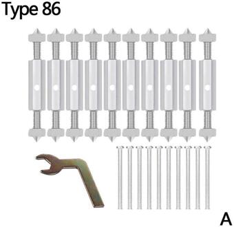10Pcs Universele 86/118 Type Schakelaar Cassette Bodem Doos Remedial Staaf Multifunctionele Doos Schade Ondersteuning Junction Hersteller W3E2