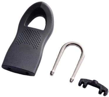 10Pcs Universele Afneembare Rits Puller Set Mode Vrouwen Trui Gesp Riem Jurk Elastische Lederen Broeksbanden Brede Pin Wa C3M1 zwart 10stk L