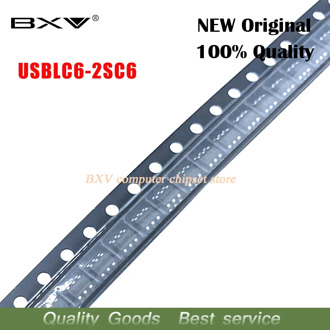 10PCS USBLC6-2SC6 SOT23-6 USBLC6 SOT UL26 SOT23 new and original IC