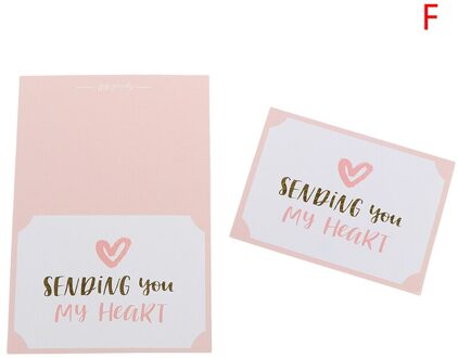10Pcs Valentijnsdag Wenskaart Business Wensen Kaart Jaar Postkaart Universele Feestelijke Bericht Kaart XSHG138-F